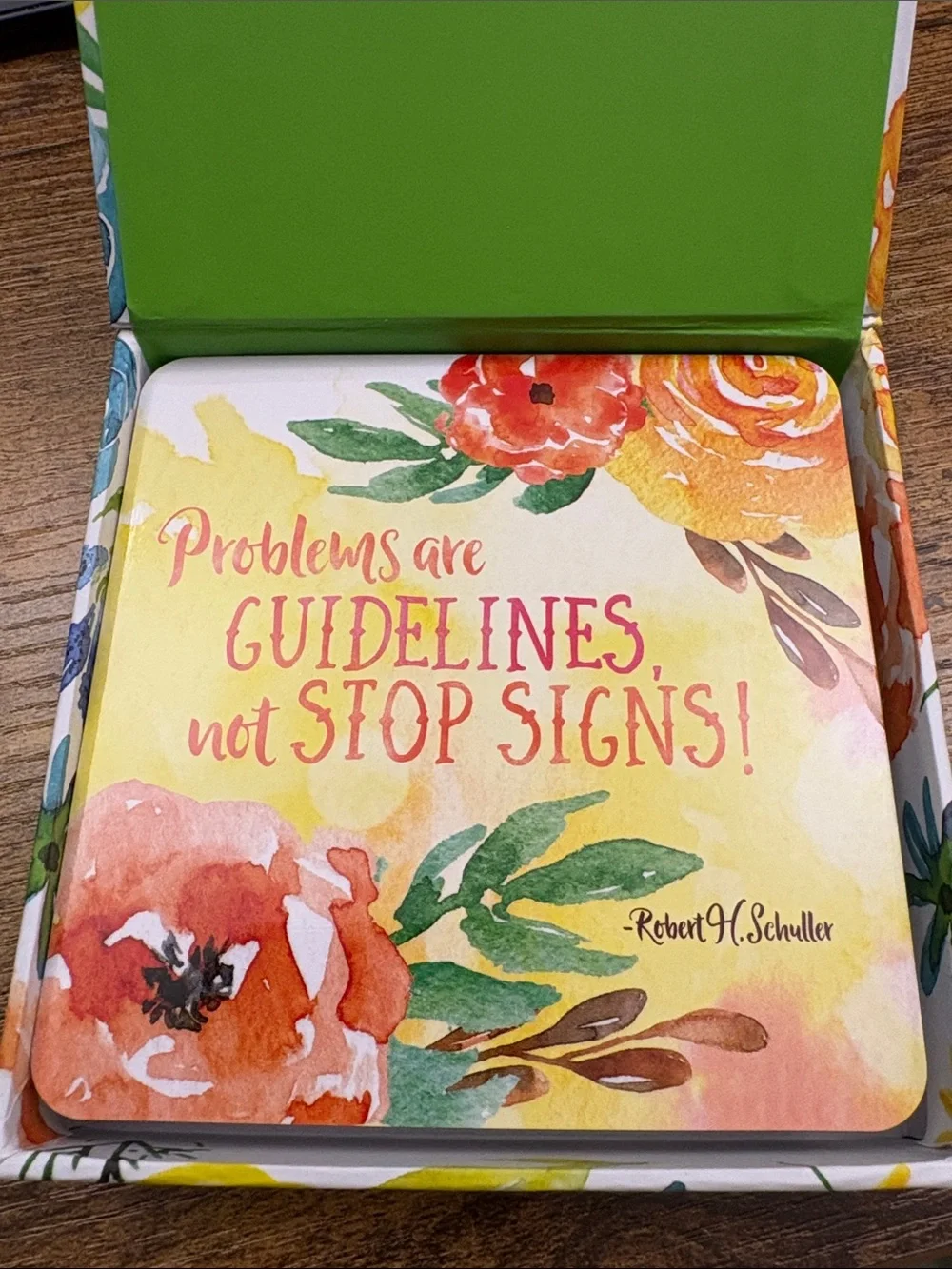 Inspirational Floral Insight cards She Believed She Could, So She Did